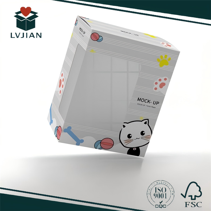 Posoda za papir za igrače s PVC oknom